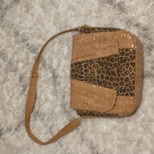 Cork vegan eco friendly handbag with adjustable/removable shoulder strap-NWOT